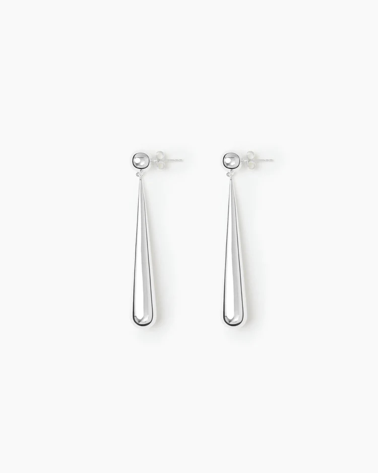 The Louise Earrings Silver Øredobber